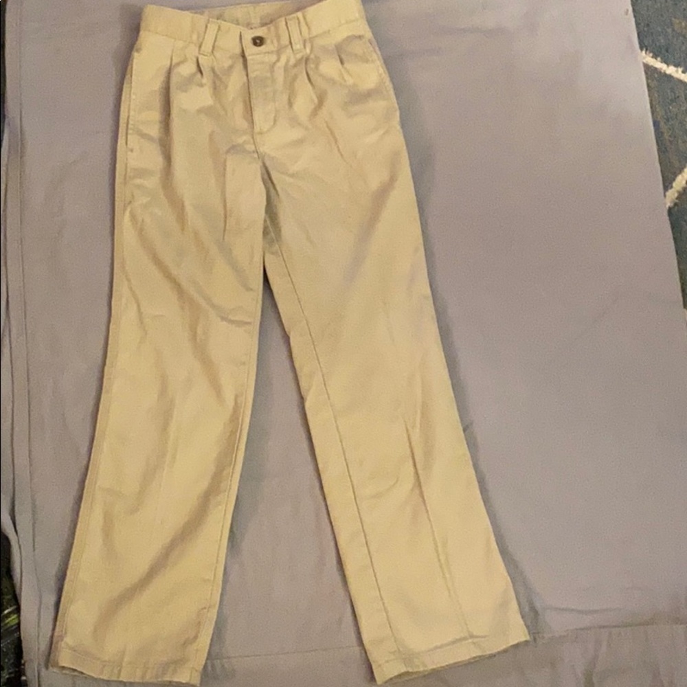 Chaps Boys Khaki Dress Pants 12 Slim